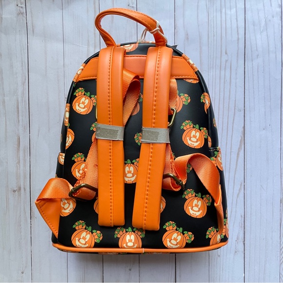 Loungefly Mickey Mouse Pumpkin Glow in the Dark Mini Backpack main image 5
